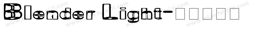 Blender Light字体转换